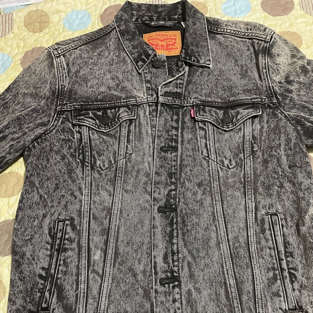 Levi's 72334-0298 Mens Trucker Jacket - Black Size Large